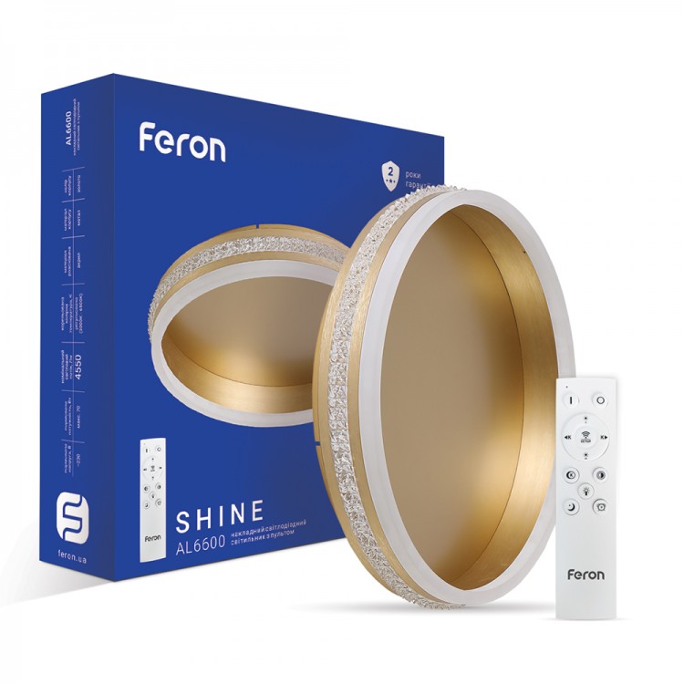 Светодиодный светильник Feron AL6600 SHINE 70W золото