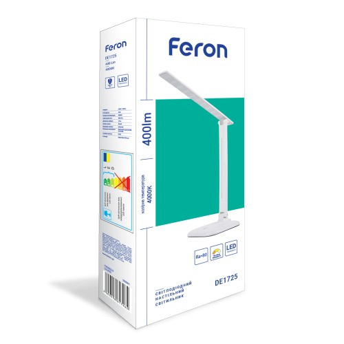 Настільний світлодіодний світильник Feron DE1725 9W 4000K