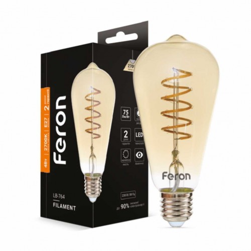 Светодиодная лампа Feron Filament LB-764 4Вт E27 2700K