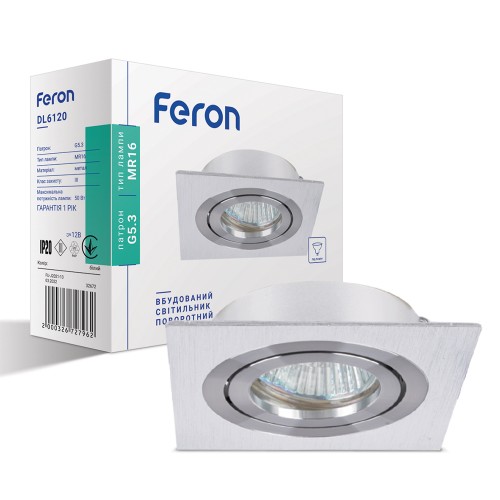 Встраиваемый поворотный светильник Feron DL6120 белый
