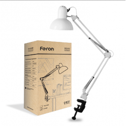 Настільний світильник Feron DE1430 на струбцині під лампу Е27