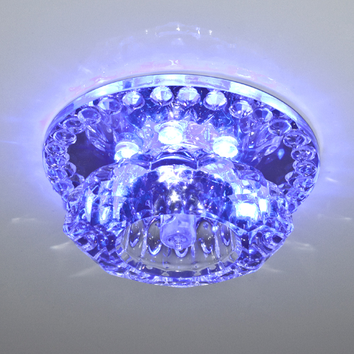 Встраиваемый светильник Feron JD125 c LED подсветкой RGB